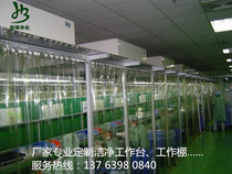 Factory direct anti-static Workbench custom FFU clean console FFU dust removal work shed simple clean room