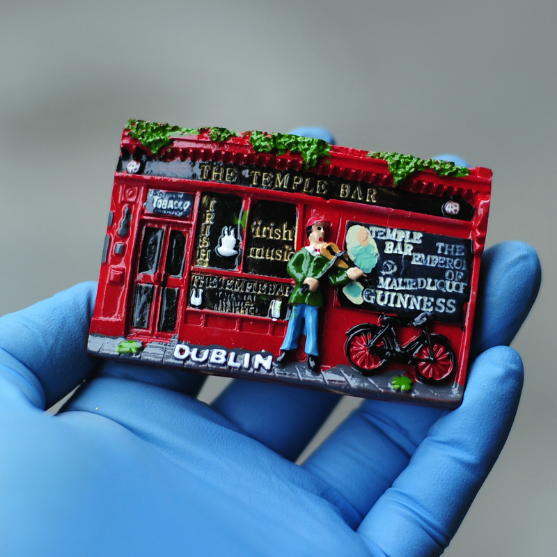 Dublin, Ireland, London, London, Ireland, Scotland Resin Creative Refrigerator Sticker Tourism Memorial 2022