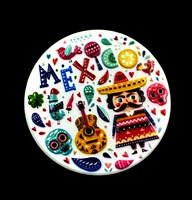 Церковь Dingdang Южная Америка, мексиканская Аргентина, Перу, Перу, Бразилия Калба изящная смола, наклейка с холодильником