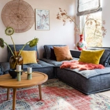 Итальянский минималистский ретро -пагимонт модуль модуль тофу блок Блок диван комбинация скандинавской гостиной смайлики промышленного стиля