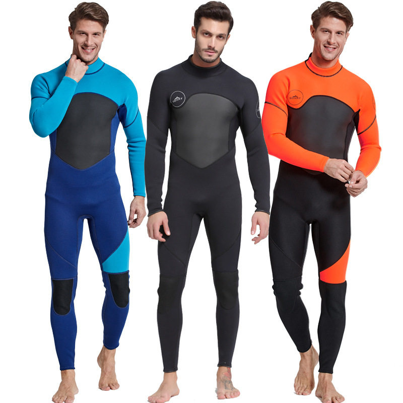 New 3MM DIVING SUIT MEN'S THICKENED WARM SWIMMING FIT OUTDOOR SUN PROTECTION SURF SNORKELING SNORKELING WITH LONG SLEEVE JELLYFISH