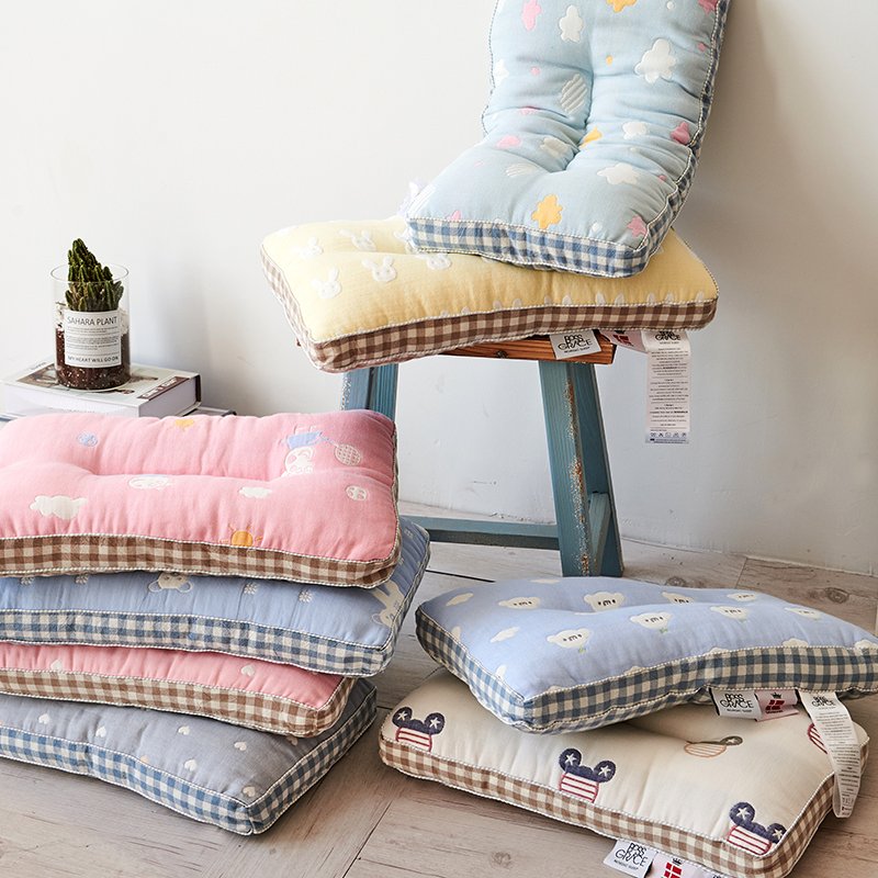 All cotton six layers of yarn children pillow skin wash single baby pillow pupil soft pure cotton small fresh pillow