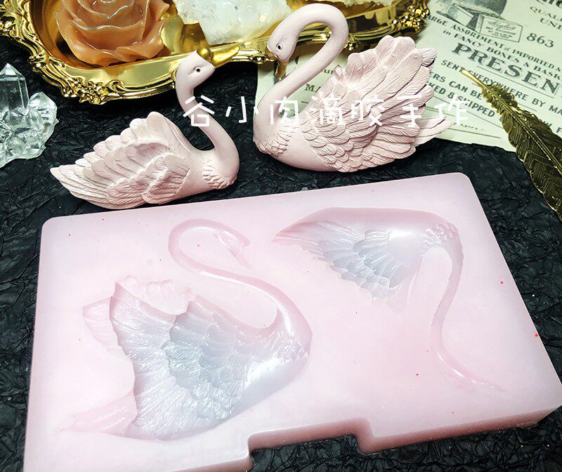 Handmade oversize Swan silicone mold AB Model