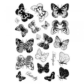 Pre-pai UK Crafty rubber stamp handbill seal retro animal flower and grass seal hyperlinks 3