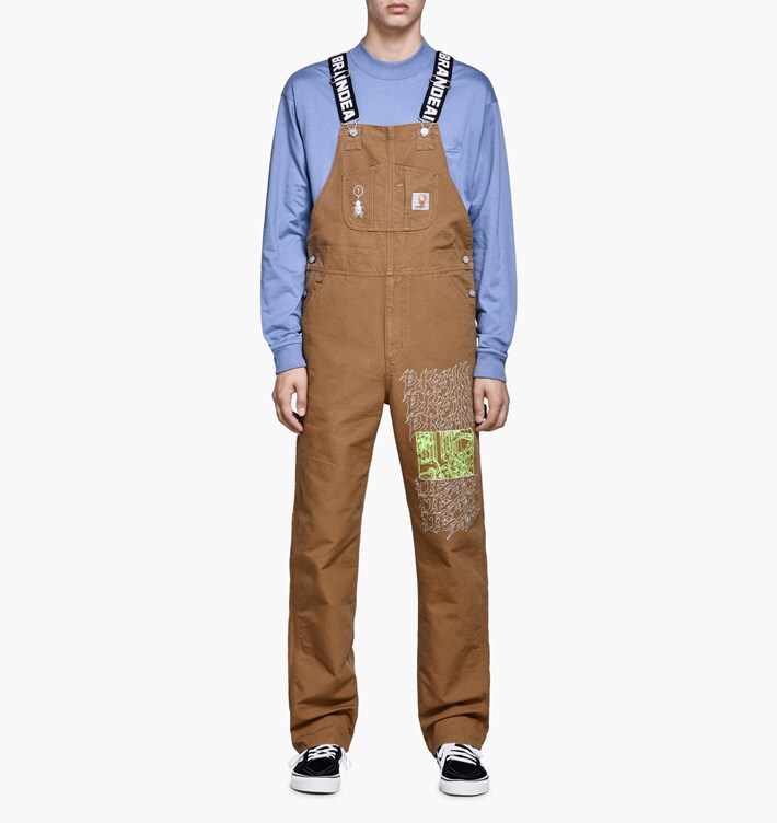 Chenghao Carhartt Wip X Brain Dead Bib Overall Joint Canvas Overalls