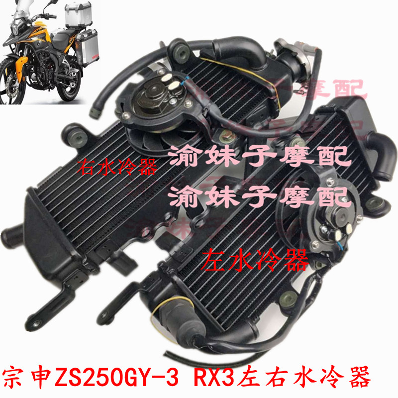 Zongshen Saikelong RX3 original water tank ZS250GY-3 water cooler fan