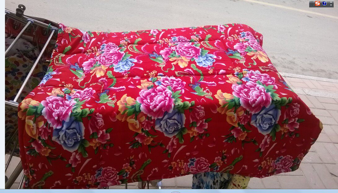 Phoenix Peony Red Silk Machine Washing Spring and Autumn Cool by Small Bag