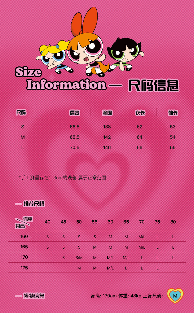 BJHG Powerpuff Girls Oversized Hoodie