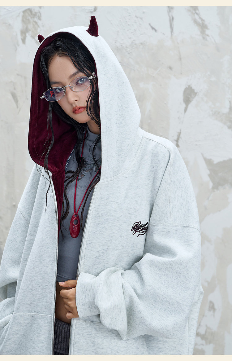 BJHG Reckless Little Devil Zip-Up Hoodie