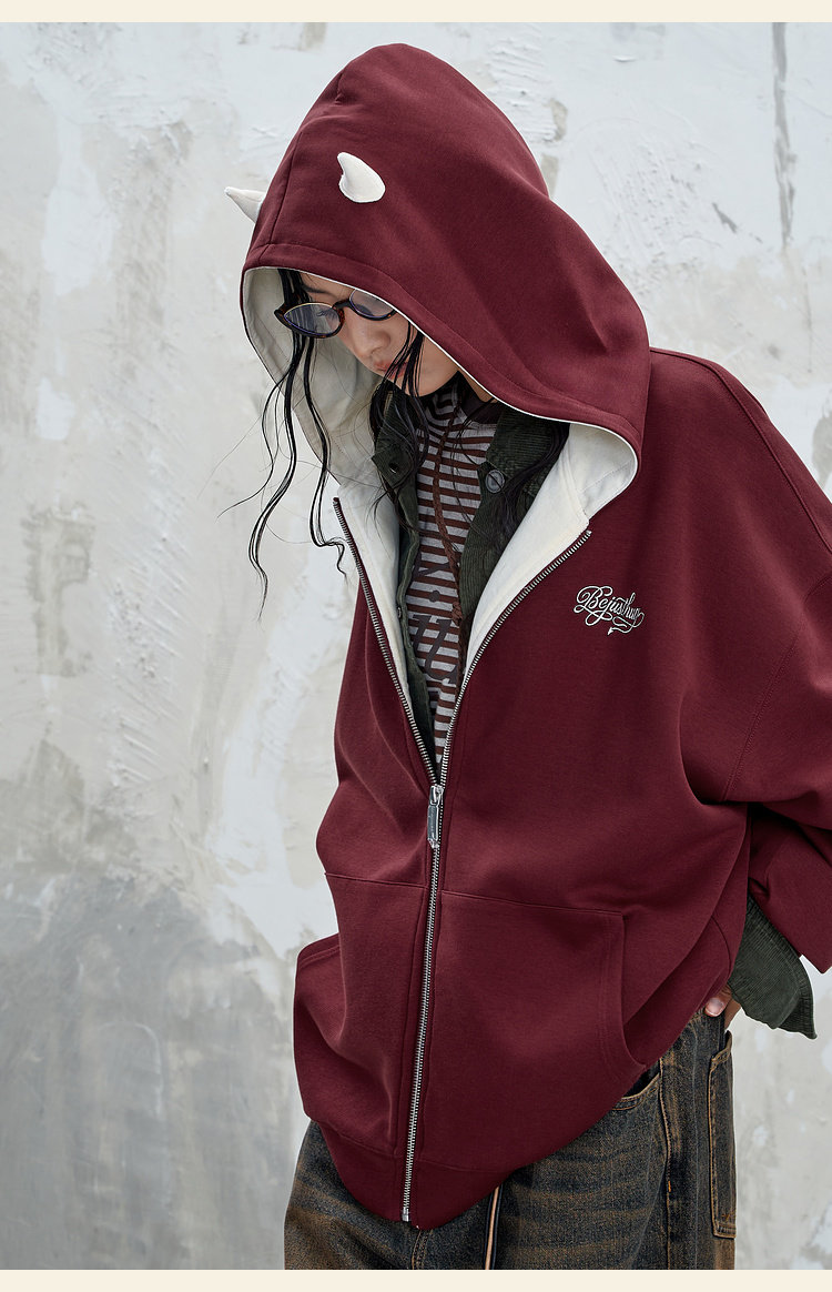 BJHG Reckless Little Devil Zip-Up Hoodie
