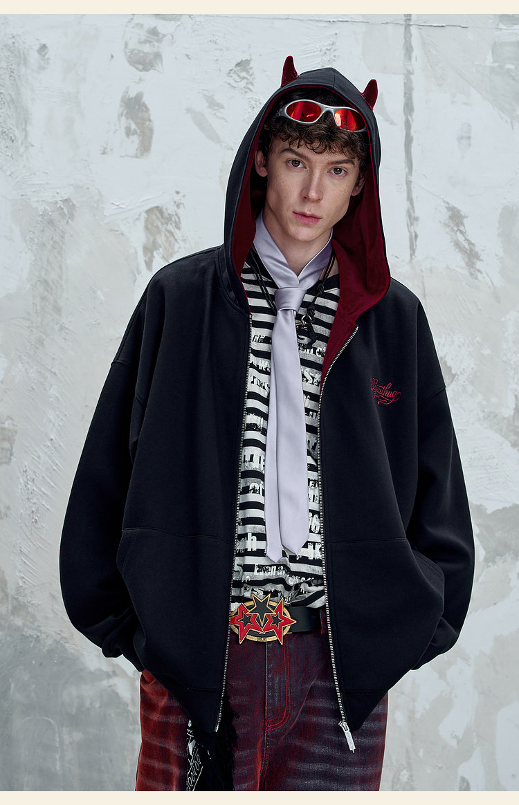 BJHG Reckless Little Devil Zip-Up Hoodie
