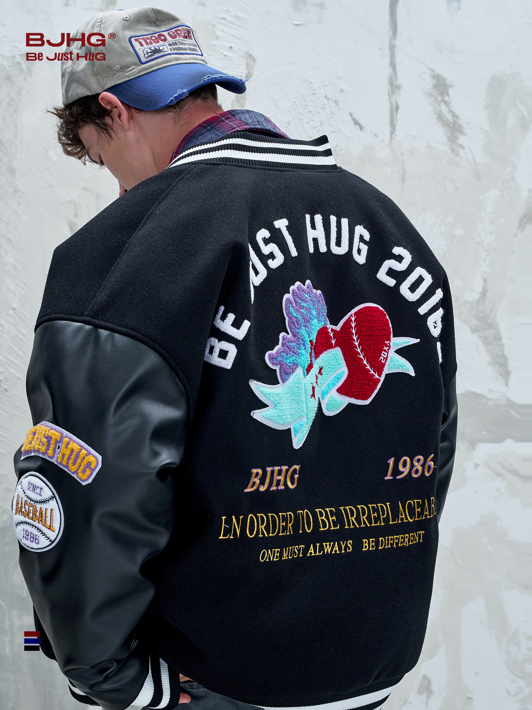 [New Year Edition] Bjhg Reckless Retro Baseball down Jacket for Men, Winter Coat, Couple's down Jacket for Women