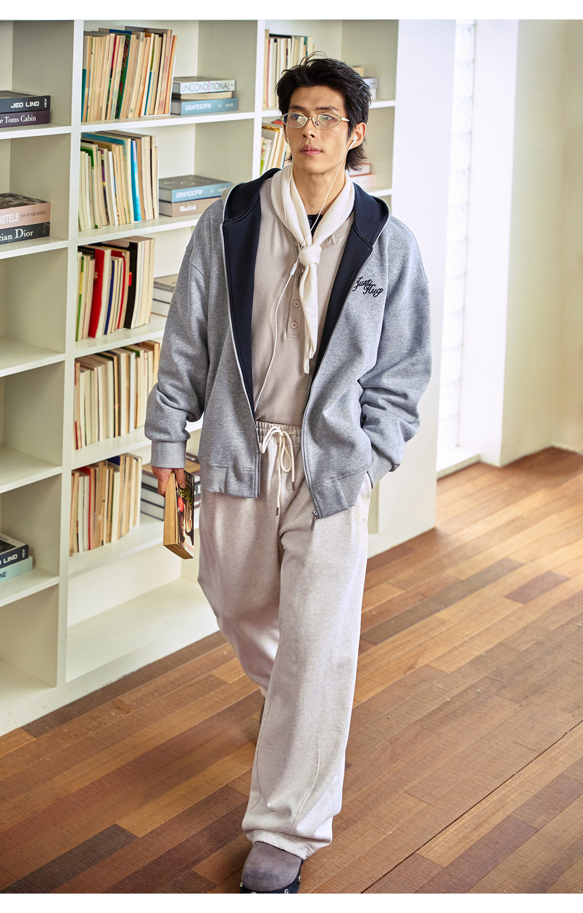 BJHG Not Working Zip-Up Hoodie