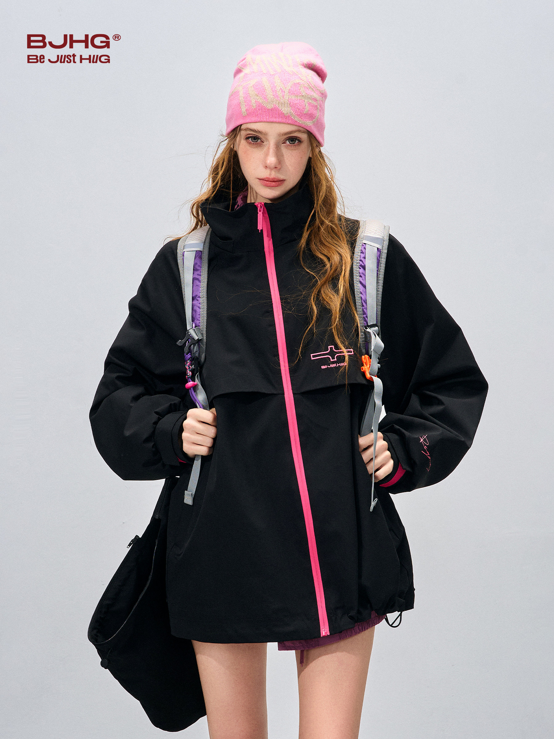 Bjhg Reckless Spring Outdoor Three-Proof Jacket for Men and Women, Detachable Mountaineering Clothing, Hiking Sports Jacket