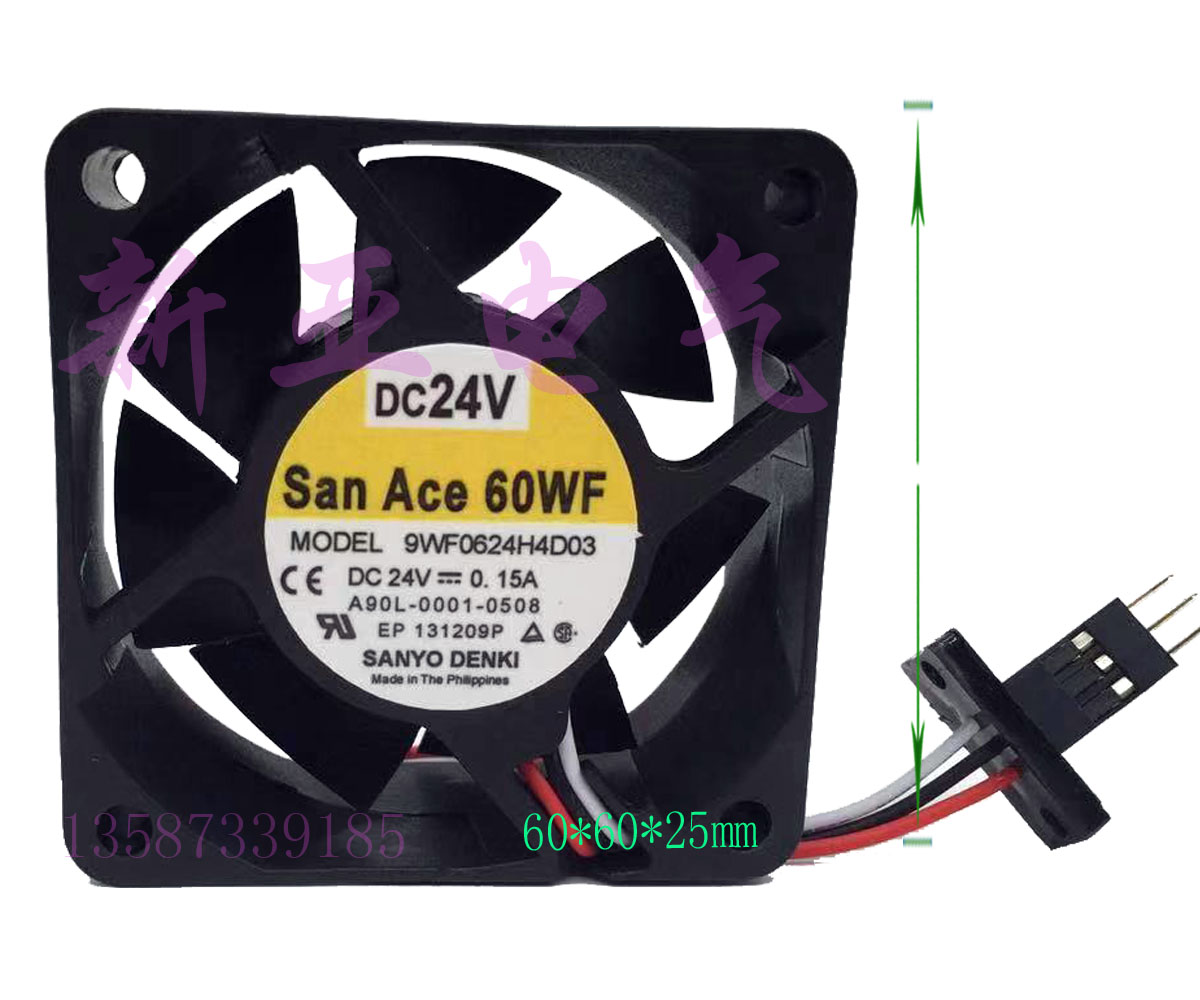 9WF0624H4D03 Sanyo fan fan SANACE60WF 6025 24V 0 15A with detection alarm