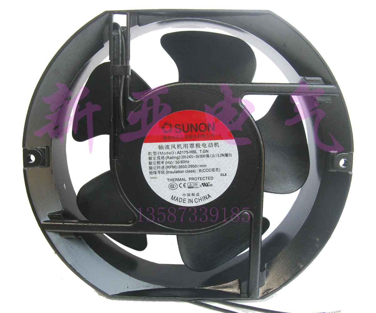 SUNON Taiwan built A2175-HBT TC GN A2175-HBL T GN 17CM 220V fan