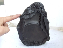 Practicing brush calligraphy antique study Four Treasures Sui inkstone Chengyan platform beginner boutique lotus flower to give students gifts