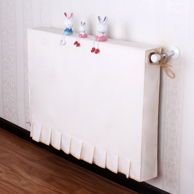 Beige radiator cover fabric simple modern heating cover all-inclusive custom old-fashioned heating anti-smoke black dust cover