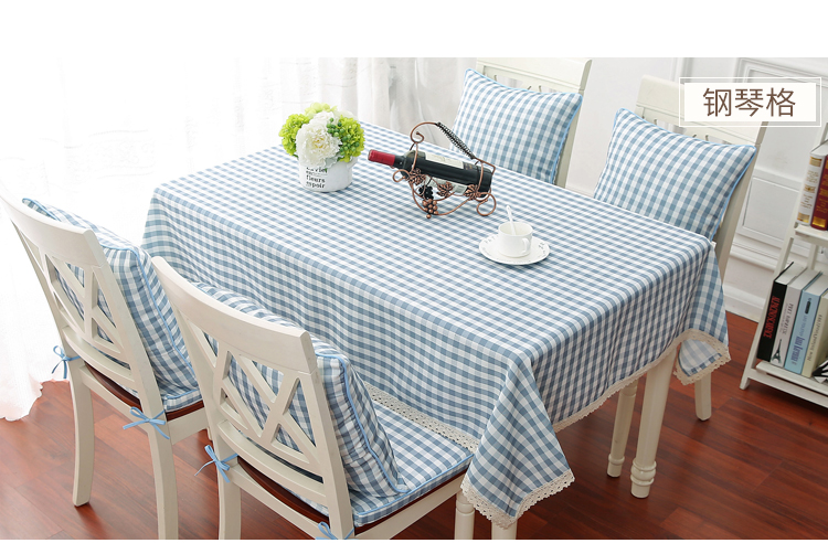 Lưới đơn giản vườn khăn trải bàn vải hiện đại bảng vải ghế đệm bụi ghế bìa trang trí bộ bàn cà phê vải tươi khăn trải bàn ngày xưa