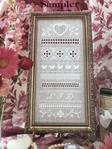 hardanger cross stitch white thread embroidery self-matching eternal