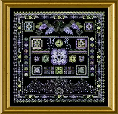 Chatelaine Designs CD Lilac Lights Original layout paper A3 color play