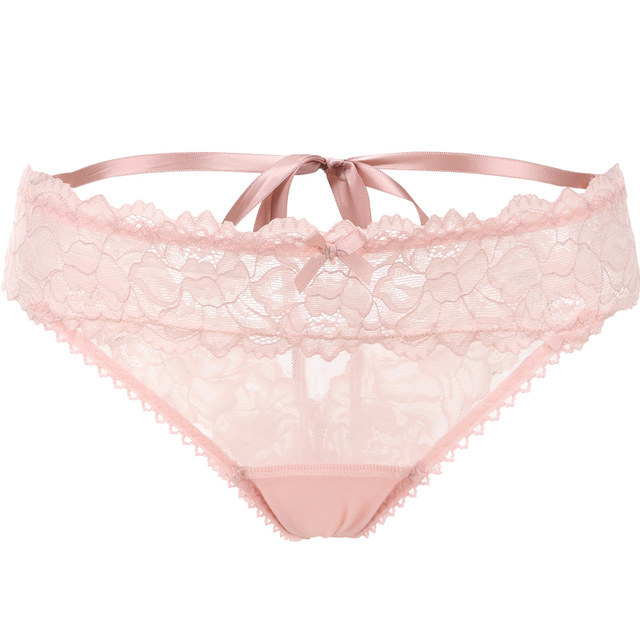 ເປີດຂອງຂວັນ sexy lace underwear ງາມ buttocks ພາກຮຽນ spring ແລະ summer ultra-ບາງเอวຕ່ໍາ thong lace briefs ແມ່ຍິງ T-pants