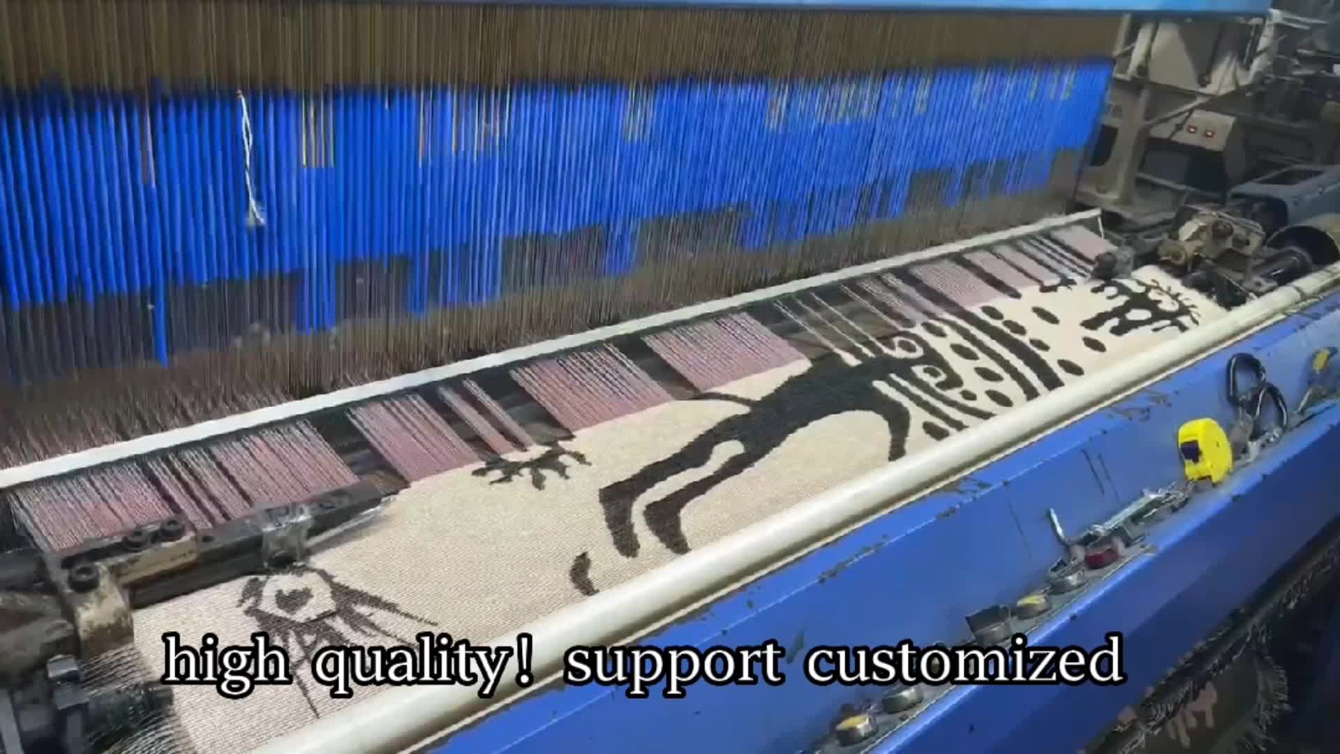 Wholesale Custom Knitted Woven Polyester Cotton Jacquard Thread Throw