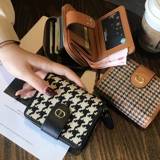 Бумажник, небольшая сумка через плечо, дизайнерский элитный короткий изысканный картхолдер, популярно в интернете, изысканный стиль