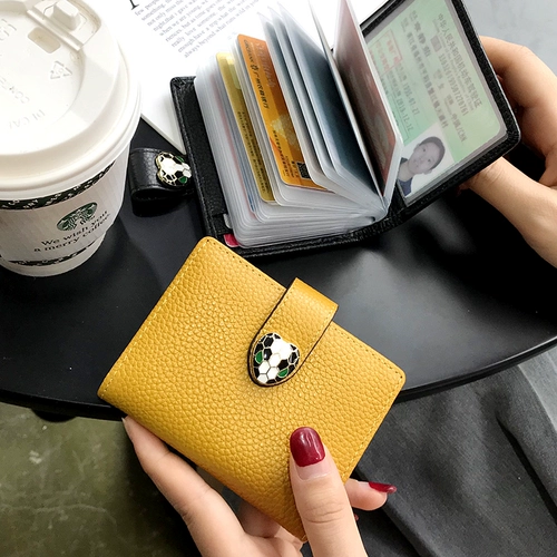 Картхолдер, маленькая ультратонкая тонкая вместительная и большая изысканная антимагнитная сумка через плечо, из натуральной кожи