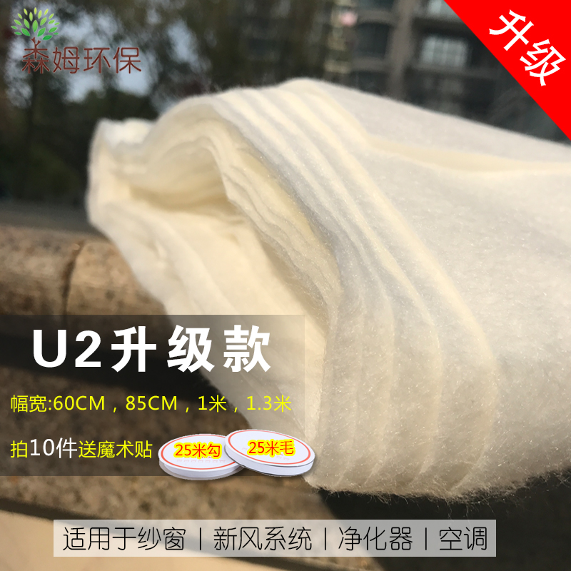 U2 electrostatic dust filter HV fresh air filter anti-haze 95 sandwich dust odor filter cotton 3M anti-foam