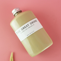 ins small wine bottle creative disposable plastic beverage bottle 250ml Cold brew coffee liquor bottle Milk tea bottle with lid