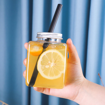 Zhengfang burned fairy grass mousse cup Net red drink milk tea cup Plastic juice PET dirty cup Yangzhi Manna bottle