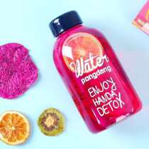 Korean version of water beverage bottle water cup disposable plastic cup Net red freshly squeezed juice plum soup PET beverage cup