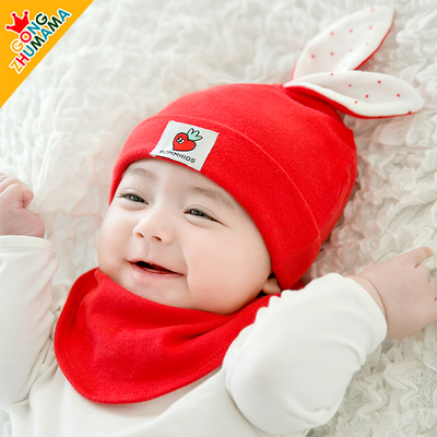 新生儿帽春秋毛绒可爱超萌帽