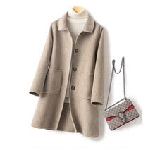 Sandro Fashiong double-sided cashmere coat woolen coat women 2021 New wool winter little man