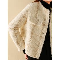 Sandro Fashiong Small Fragrant Wind Jacket 2021 New Autumn Winter Plush Short Top