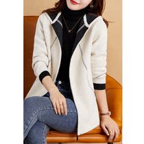 Sandro Fashiong little fragrant ladies wind wool coat women 2021 autumn and winter New thick jacket top