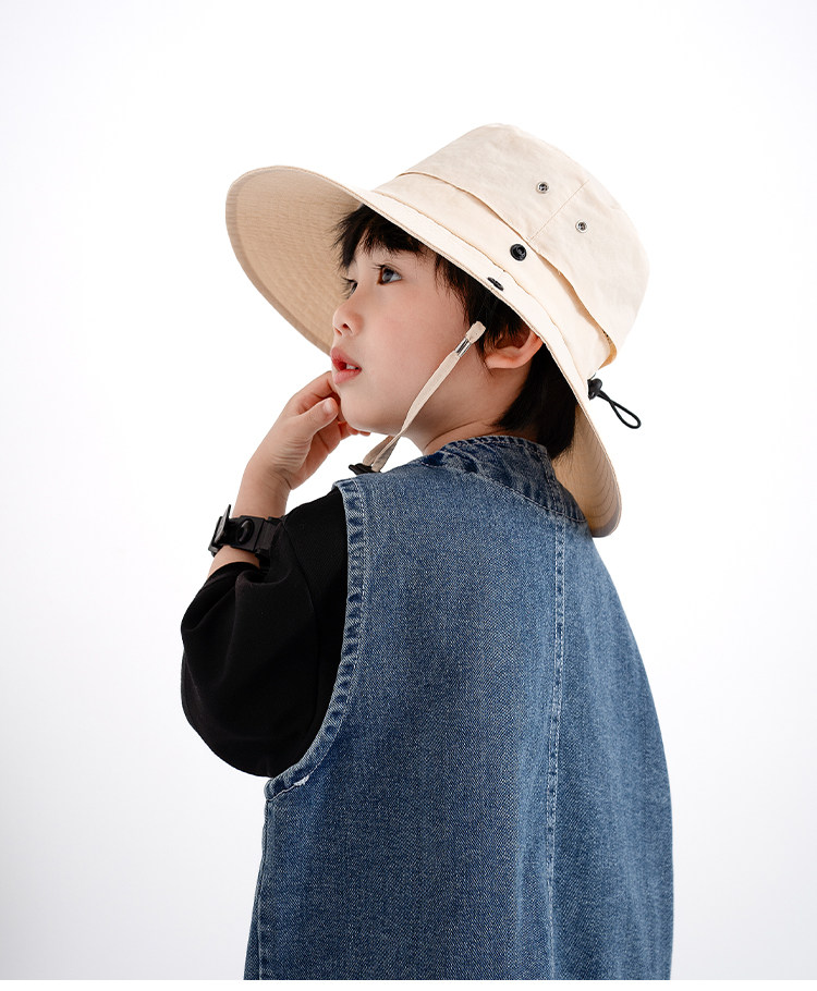 Big Brim Spring and Autumn UV Protection Kids Hat — 11