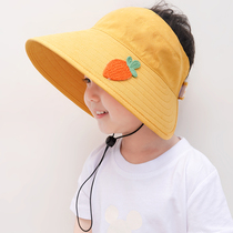 Children shading hat boy Summer thin air top sun hat girl hat girl hat big hat peak princess cool hat sunhat