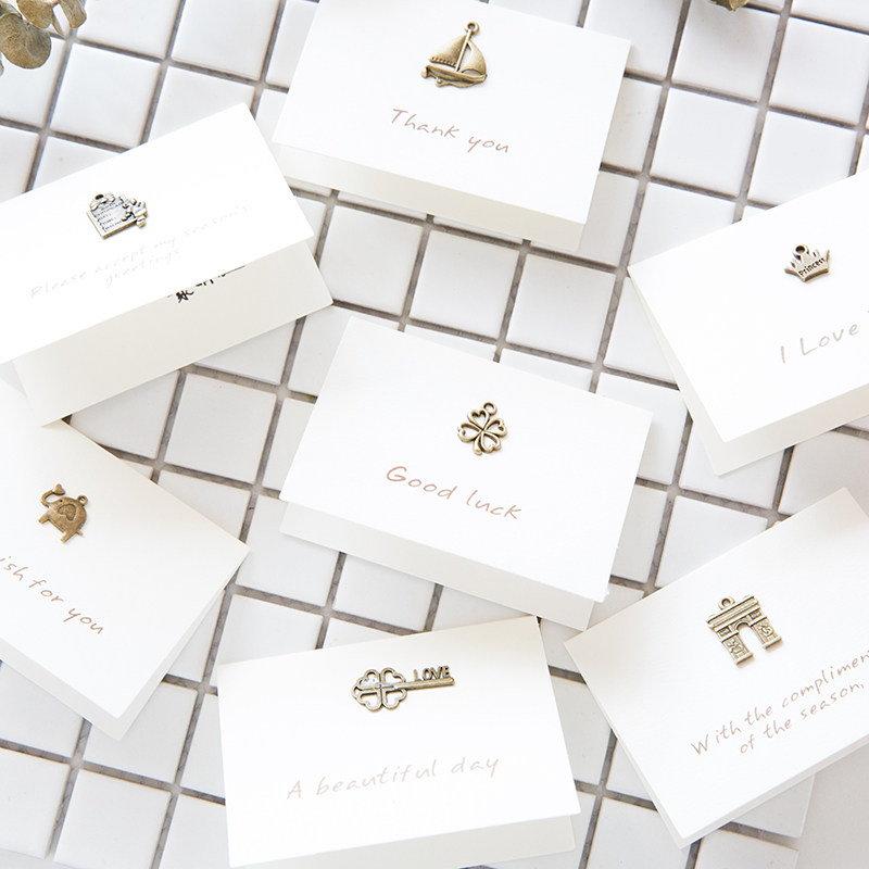 South Korea Brief Creative Retro Little Fresher Greeting Cards Diy Hand Teachers' Birthday Thanksgiving Message Small Cards