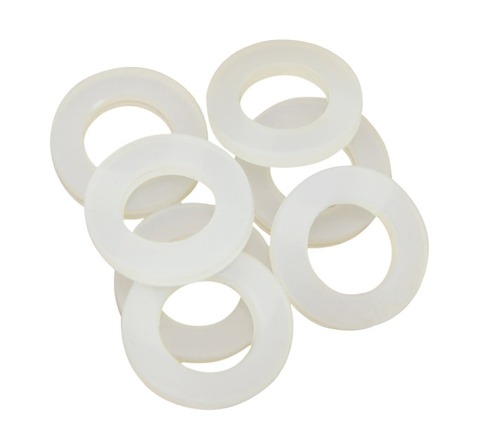 4 points 6 points 1 inch silicone gasket (milky white) silica gel sealing ring flat cushion high temperature resistant and non-flavourless