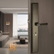 Luxurious all-copper new Chinese double door double door entry silent extended door lock office double door handle