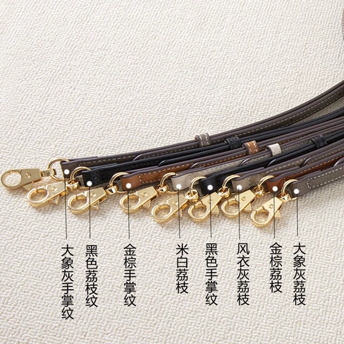 Черные бретели, регулируемый ремешок для сумки, из натуральной кожи