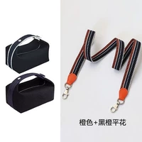 Черная оранжевая плоская ширина цветов 2,5 см. Серебряная пряжка по умолчанию