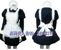 Maid dress Princess cosplay classic long sleeve anime women maid dress uniform coffee shop