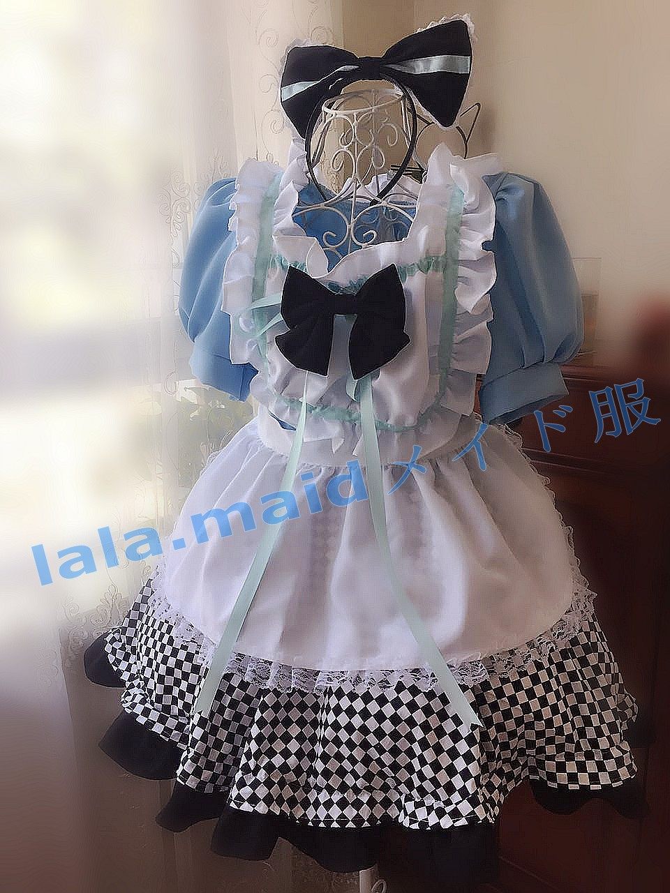 Japanese Alice in Wonderland maid costume cute dress up COSPLAY Lolita four-piece set