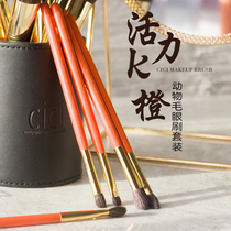 cici makeup brush Eye shadow brush Nose shadow brush Smudge brush Animal hair Real hair Super soft K series eye brush set