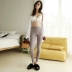 Modal leggings nữ mùa xuân và mùa hè phần kẹo mỏng màu kích thước lớn bó sát mặc quần chín điểm quần mỏng phần chân quần - Quần tây thường Quần tây thường