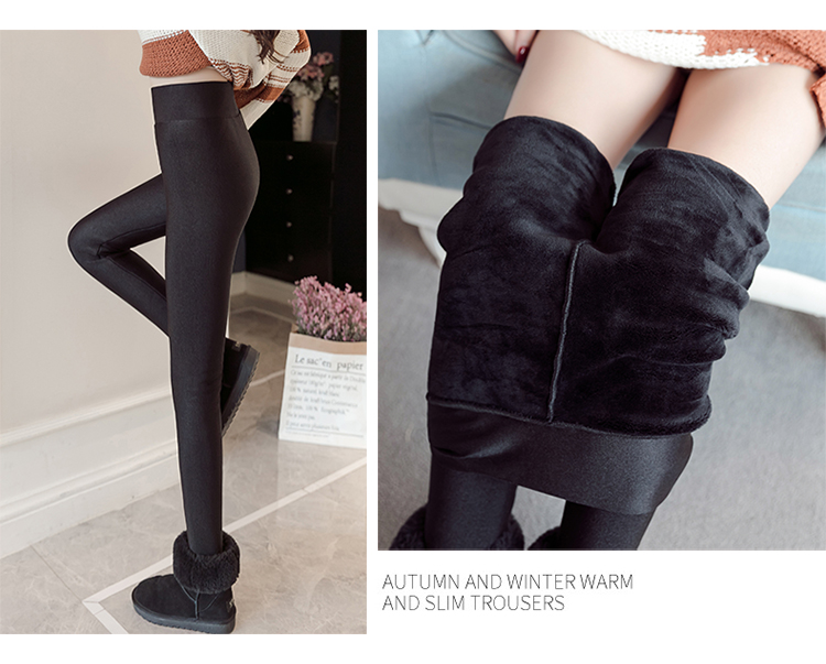 500 gram mùa đông cỡ lớn quần cashmere cạp cao cộng với nhung dày bước chân ấm áp mặc quần legging shop thời trang nữ