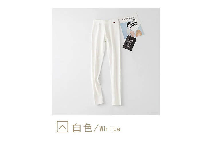 Bên ngoài mặc quần legging nữ mùa xuân mới túi cotton chân quần thun rộng vừa vặn là quần chín mỏng